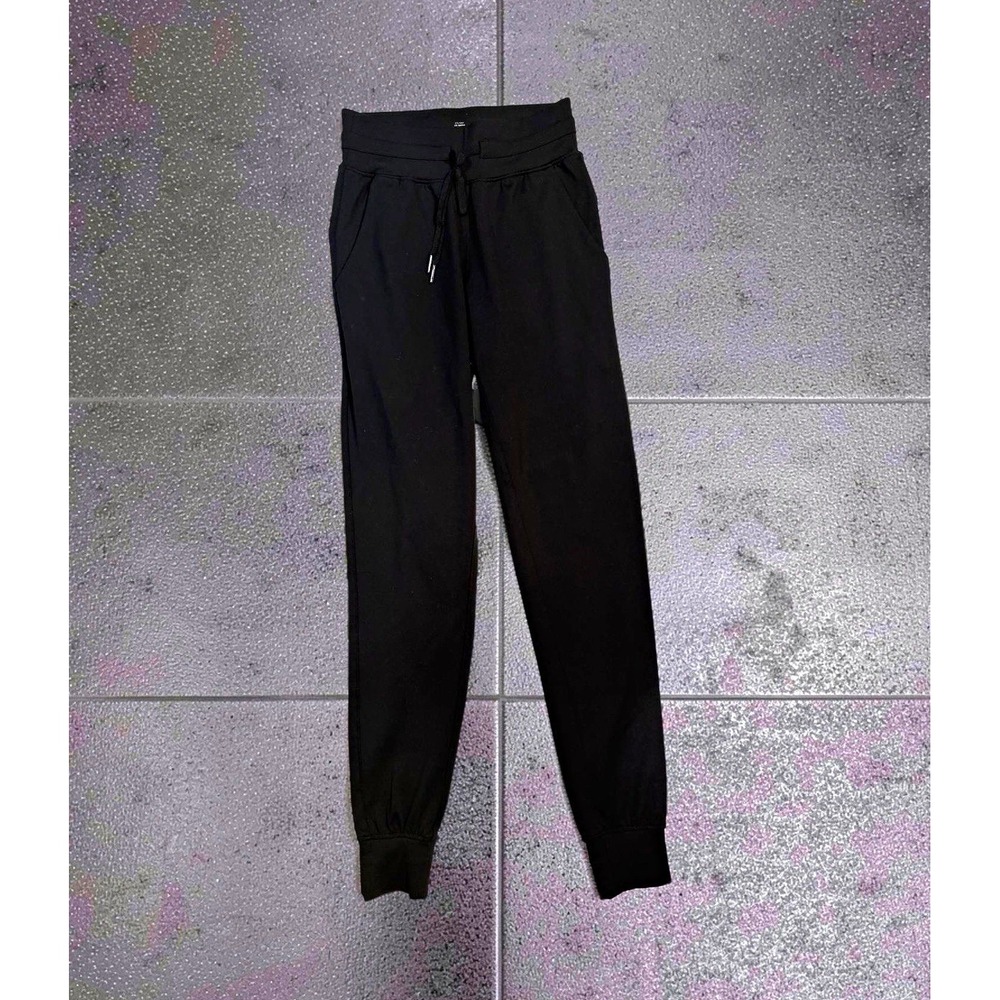 Zyia Active Women's Jogger Pants S Black Nylon/Spandex Drawstring Pockets Gym
